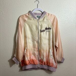 1970s Style Satin Jacket | Santa Monica, California | Sz M | Unique Retro Find